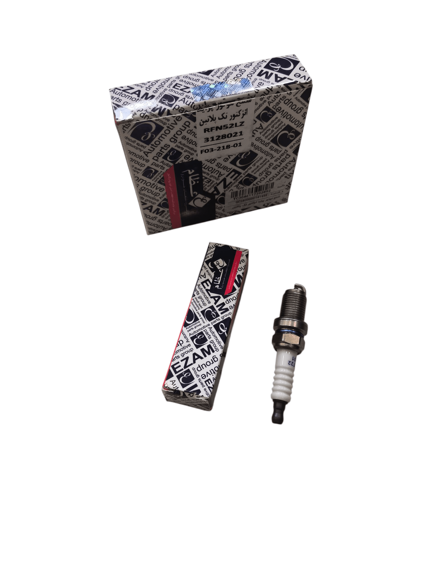 شمع موتور انژکتور تک پلاتين (پایه کوتاه) پراید برند عظام (تک عددی )